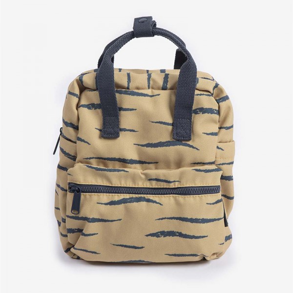 Minene – Mini Cotton Backpack Ochre Zebra