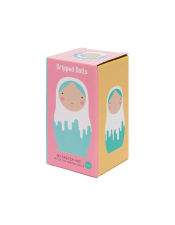 Petit Monkey – Ξύλινες Μπάμπουσκες Dripped Dolls  |  PTM-ND6