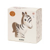 Petit Monkey Animal Natural Rubber Zebra with Sounds for 0++ Months