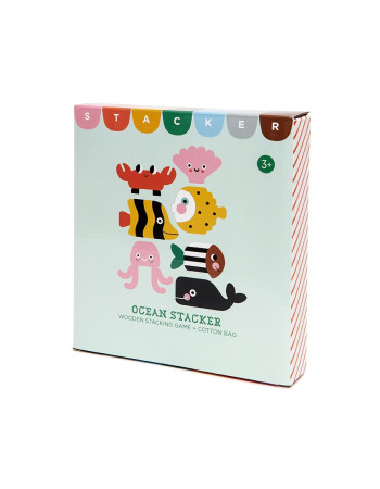 Petit Monkey Stacking Toy Stacking Game made of Wood for 8++ Months