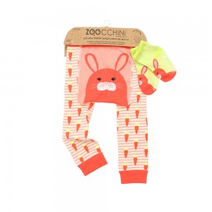 Grip Easy Crawler Pants & Socks Set – Bunny - 6-12m