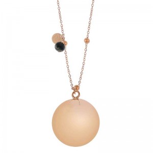 ProudMama Bola Olivia Rose Gold Chain Πράσινος Αχάτης