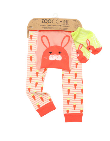 Grip Easy Crawler Pants & Socks Set – Bunny - 12-18m  |  ZOO12515-12m-18m