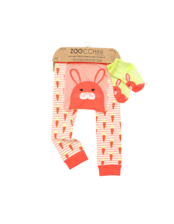 Grip Easy Crawler Pants & Socks Set – Bunny - 6-12m