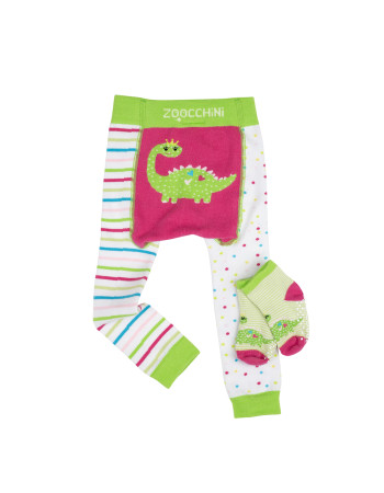 Grip Easy Crawler Pants & Socks Set – Dinosaur - 12-18m