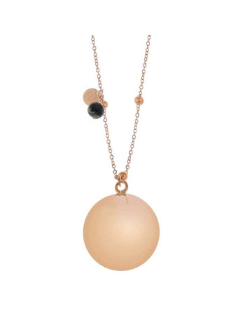 ProudMama Bola Olivia Rose Gold Chain Πράσινος Αχάτης
