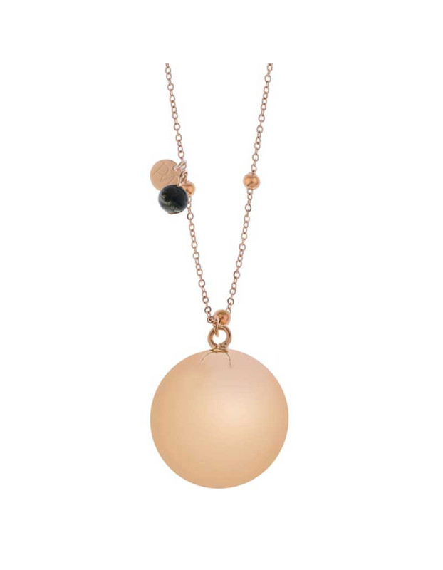 ProudMama Bola Olivia Rose Gold Chain Πράσινος Αχάτης