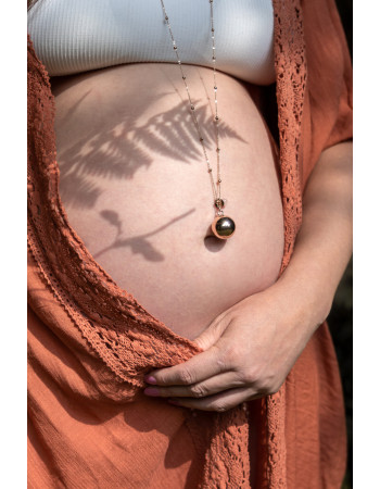 ProudMama Bola Olivia Rose Gold Chain Ροζ Χαλαζίας  |  PM-529