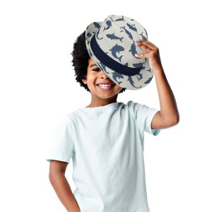 Flapjackkids Fedora Hats – Shark - MEDIUM 2-4 yrs