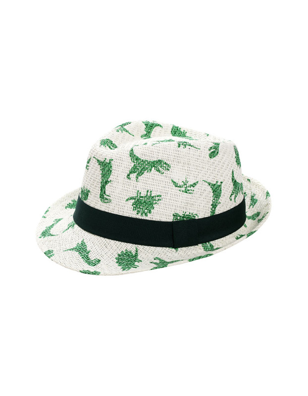 Flapjackkids Fedora Hats – Dino - LARGE 4-6 yrs  |  FJKFD854L