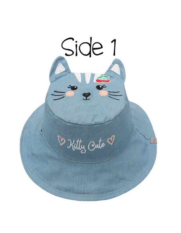 Καπέλο Διπλής Όψης UPF 50 Cat/Cherry (Cotton) - LARGE 4-6 yrs | FJKSH822L Καπέλο Διπλής Όψης UPF 50 Cat/Cherry (Cotton) - LARGE 4-6 yrs | FJKSH822L