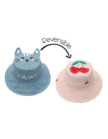 Καπέλο Διπλής Όψης UPF 50  Cat/Cherry (Cotton) 
