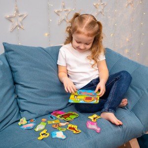 Roter Kafer Magnetic Construction Toy Zoo for Children 2++ Years