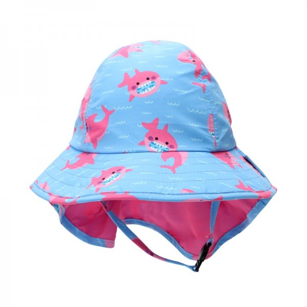 Zoocchini Cape Sunhat UPF50 Pink Shark - 2-4 ετών