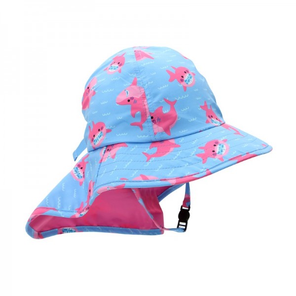 Zoocchini Cape Sunhat UPF50 Pink Shark - 2-4 ετών