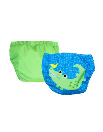 Zoocchini Μαγιώ Πάνα (2pcs Σετ) – Alligator 