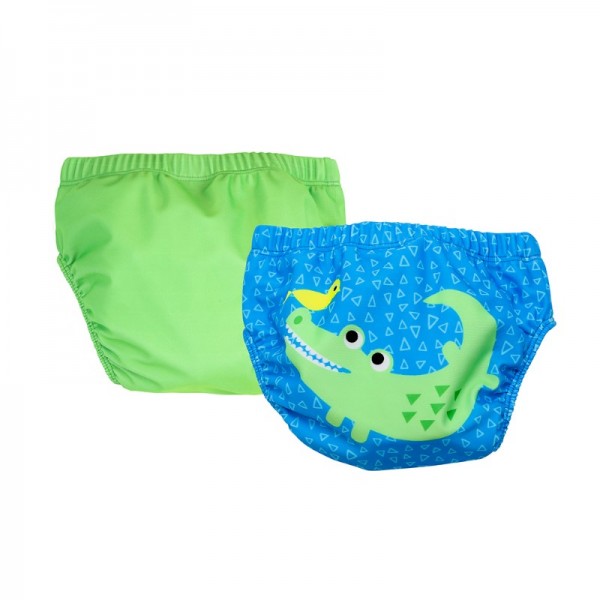 Zoocchini Μαγιώ Πάνα (2pcs Σετ) – Alligator - 12-24m