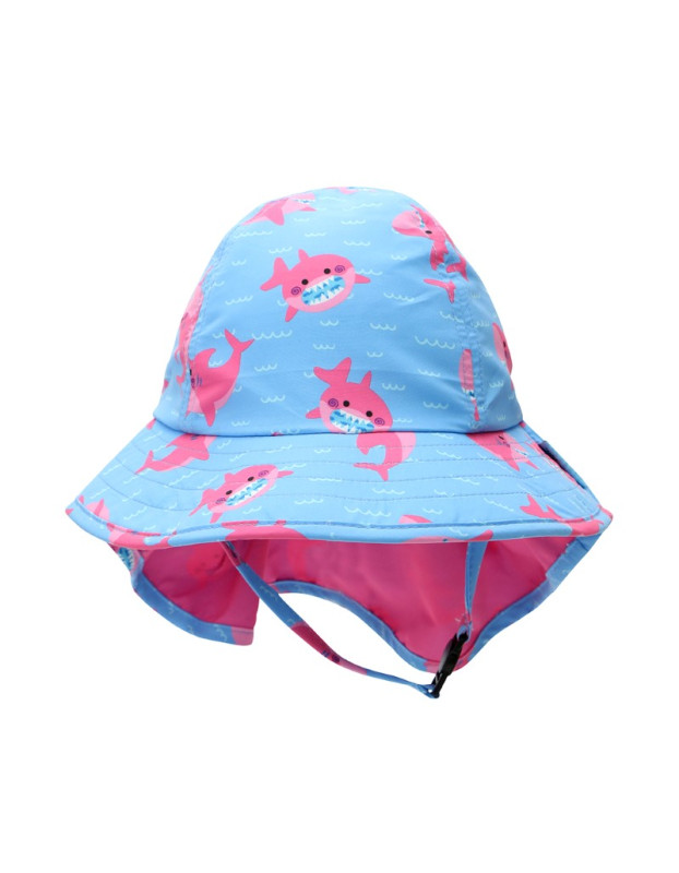 Zoocchini Cape Sunhat UPF50 Pink Shark - 2-4 ετών | ZOO15054-2-4Y Zoocchini Cape Sunhat UPF50 Pink Shark - 2-4 ετών | ZOO15054-2-4Y
