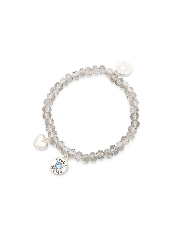 Proud Mama Βραχιόλι Charm - Μπλε-Λαδί | PM-434 Proud Mama Βραχιόλι Charm - Μπλε-Λαδί | PM-434