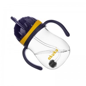 Ποτηράκι με Καλαμάκι και Βαρίδι Yellow