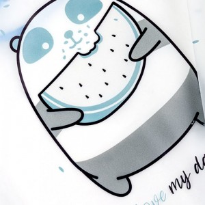 Αδιάβροχη Σαλιάρα με Μανίκια Πάντα Αδιάβροχη Σαλιάρα με Μανίκια Πάντα