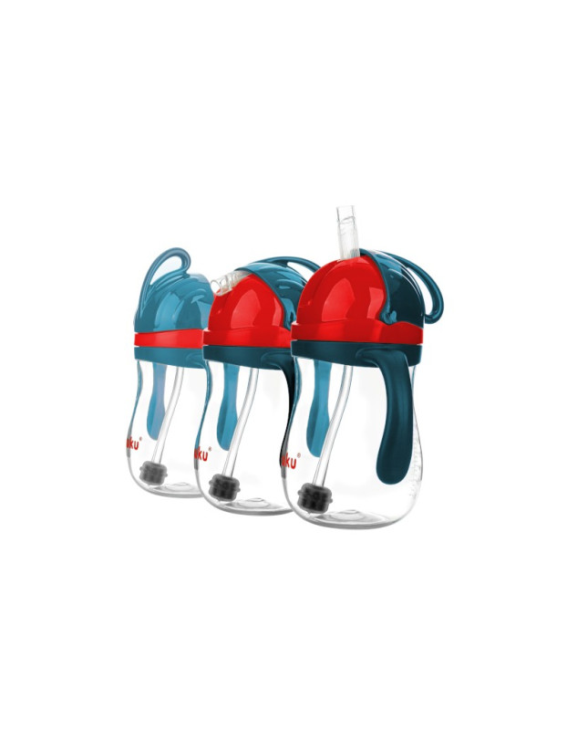 Akuku Baby Cup with Handles and Straw made of Plastic