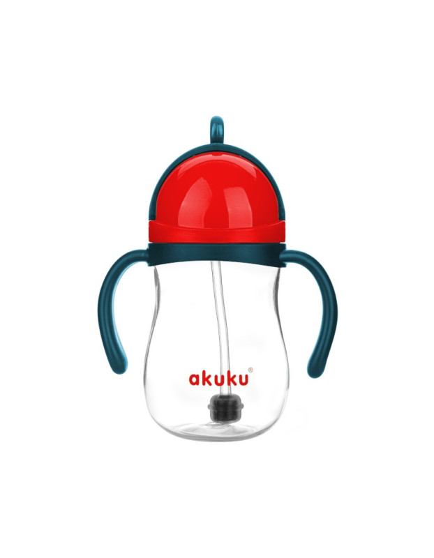 Akuku Baby Cup with Handles and Straw made of Plastic