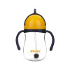 Akuku Baby Cup with Handles and Straw made of Plastic Yellow 280ml