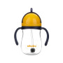 Akuku Baby Cup with Handles and Straw made of Plastic Yellow 280ml