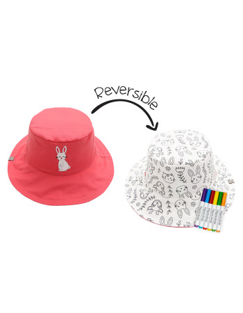 DIY Paint Καπέλο UPF 50  – Bunny - LARGE 4-6 yrs  |  FJKCS907L