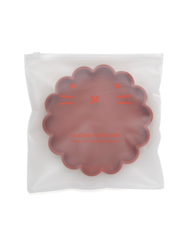 Petit Monkey – Πιάτο Σιλικόνης Lion - Baked Clay
