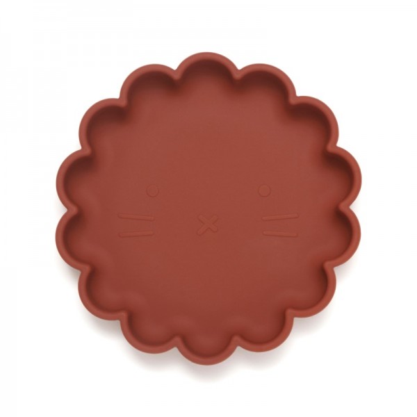 Petit Monkey – Πιάτο Σιλικόνης Lion - Baked Clay