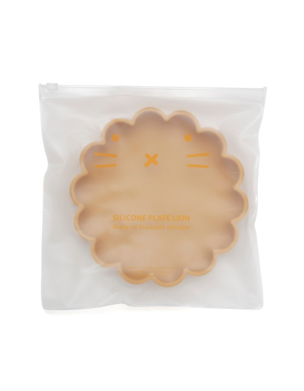 Petit Monkey – Πιάτο Σιλικόνης Lion - Baked Clay