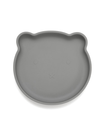 Petit Monkey – Πιάτο Σιλικόνης Bear - Pewter Green
