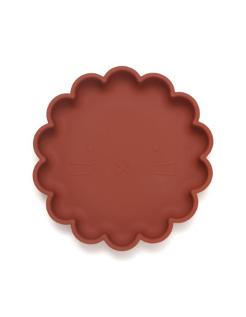 Petit Monkey – Πιάτο Σιλικόνης Lion - Baked Clay
