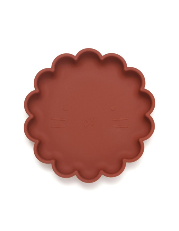 Petit Monkey – Πιάτο Σιλικόνης Lion - Baked Clay
