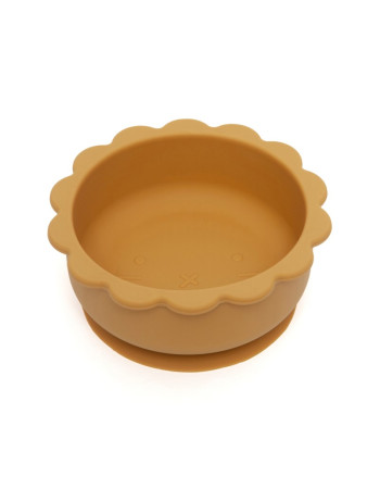 Petit Monkey – Μπολ σιλικόνης Lion - Ochre