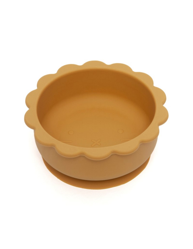 Petit Monkey – Μπολ σιλικόνης Lion - Ochre