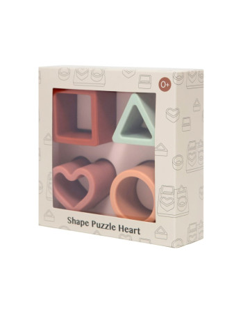 Petit Monkey – Παζλ σφηνώματα Σιλικόνης Heart 0 yrs   |  PTM-PMG026