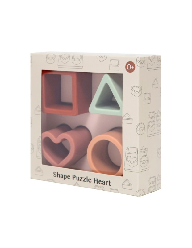 Petit Monkey – Παζλ σφηνώματα Σιλικόνης Heart 0 yrs   |  PTM-PMG026