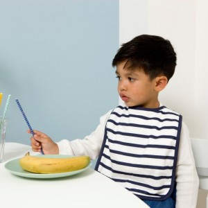 Baby To Love Σετ 2 σαλιάρες/ποδιές – Blue Stripes