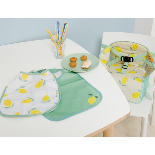 Baby To Love Σετ 2 σαλιάρες/ποδιές – Happy Lemon