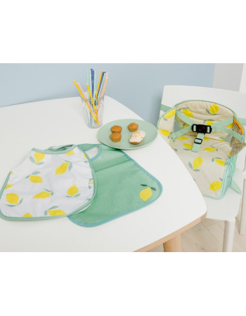 Baby To Love Σετ 2 σαλιάρες/ποδιές – Happy Lemon