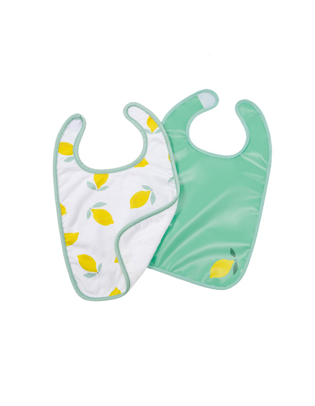 Baby To Love Σετ 2 σαλιάρες/ποδιές – Happy Lemon  |  BTL304072