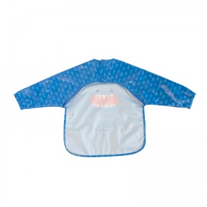 Zoocchini Σαλιάρα με μανίκια  – Sherman the Shark-