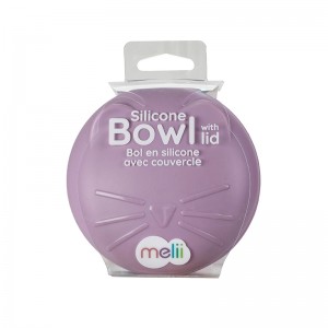 Melii – Μπολ Σιλικόνης με καπάκι Cat