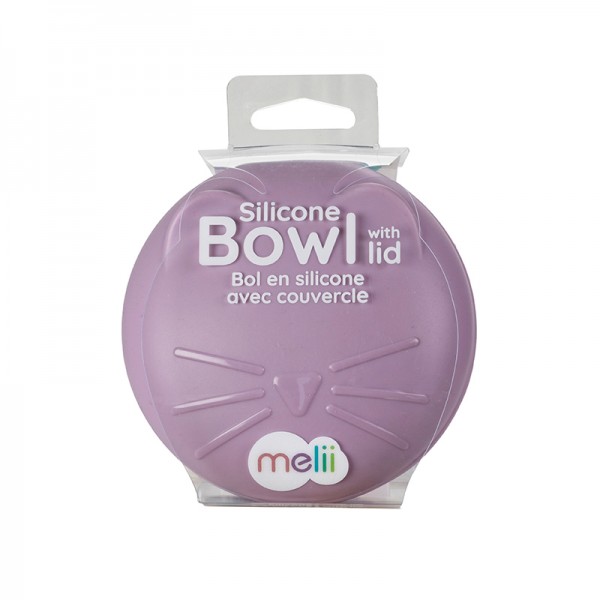 Melii – Μπολ Σιλικόνης με καπάκι Cat