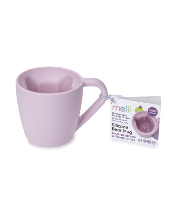 Melli – Κούπα Αρκουδάκι Σιλικόνης 145ml - Pink