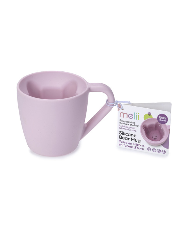 Melli – Κούπα Αρκουδάκι Σιλικόνης 145ml - Pink