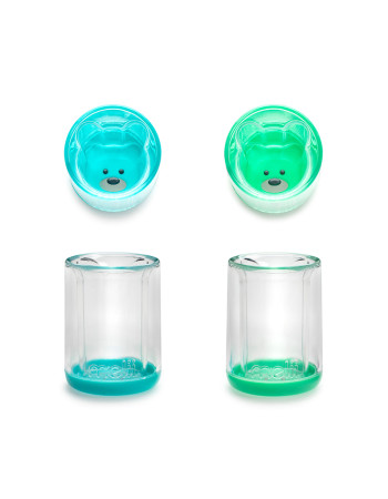 Melli – Σετ ποτήρια με διπλό τοίχωμα 145ml - Blue-Mint